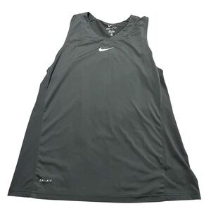Nike Dark Grey Dri-FIT Athletic Tank Size XL mesh sides Moisture wicking Running